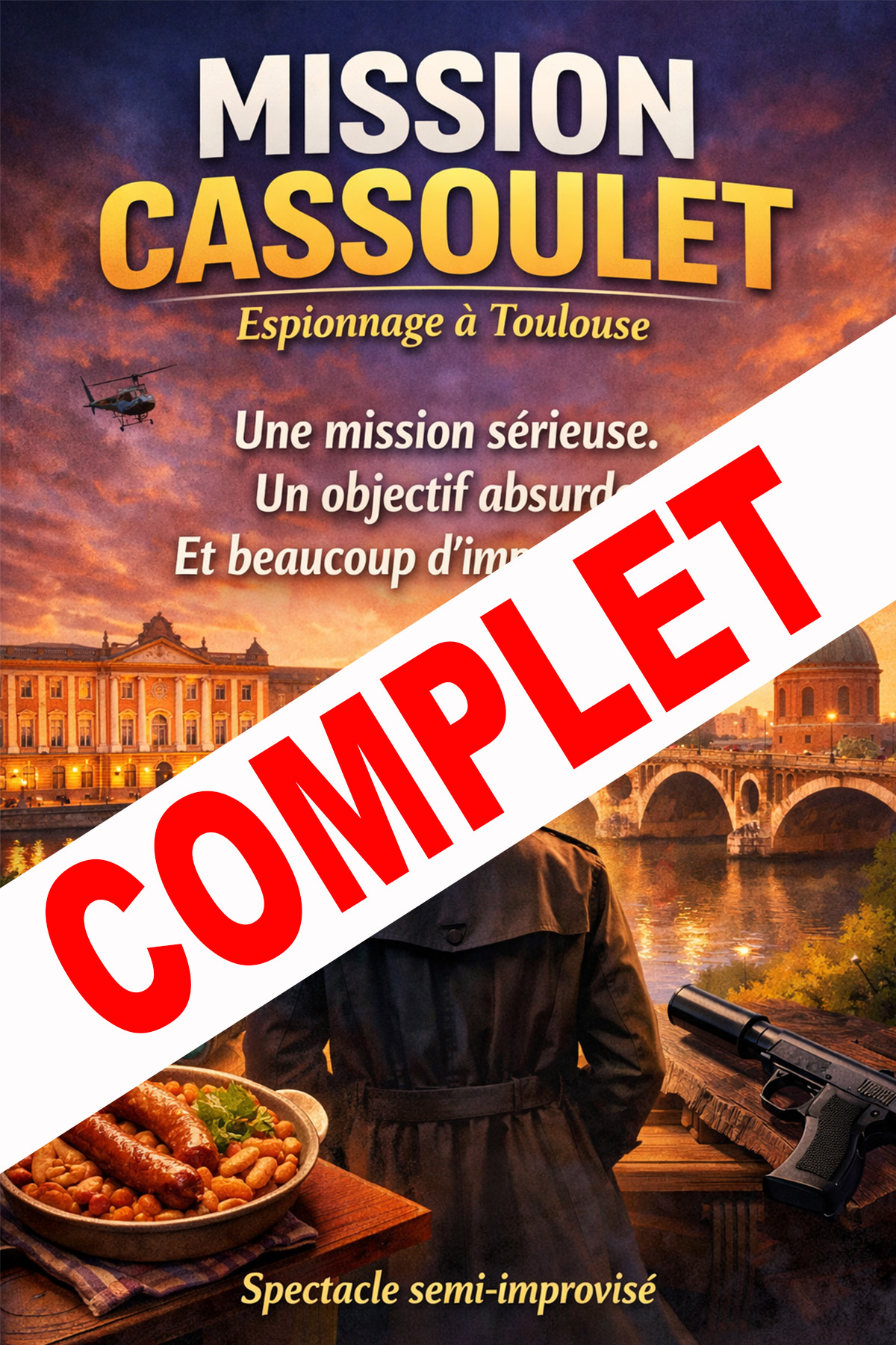 Mission Cassoulet, espionnage à Toulouse